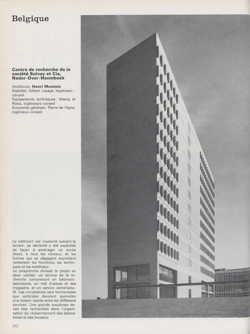 Centre de recherche de la société Solvay et Cie, Meder-Over-Heembeek, Belgique