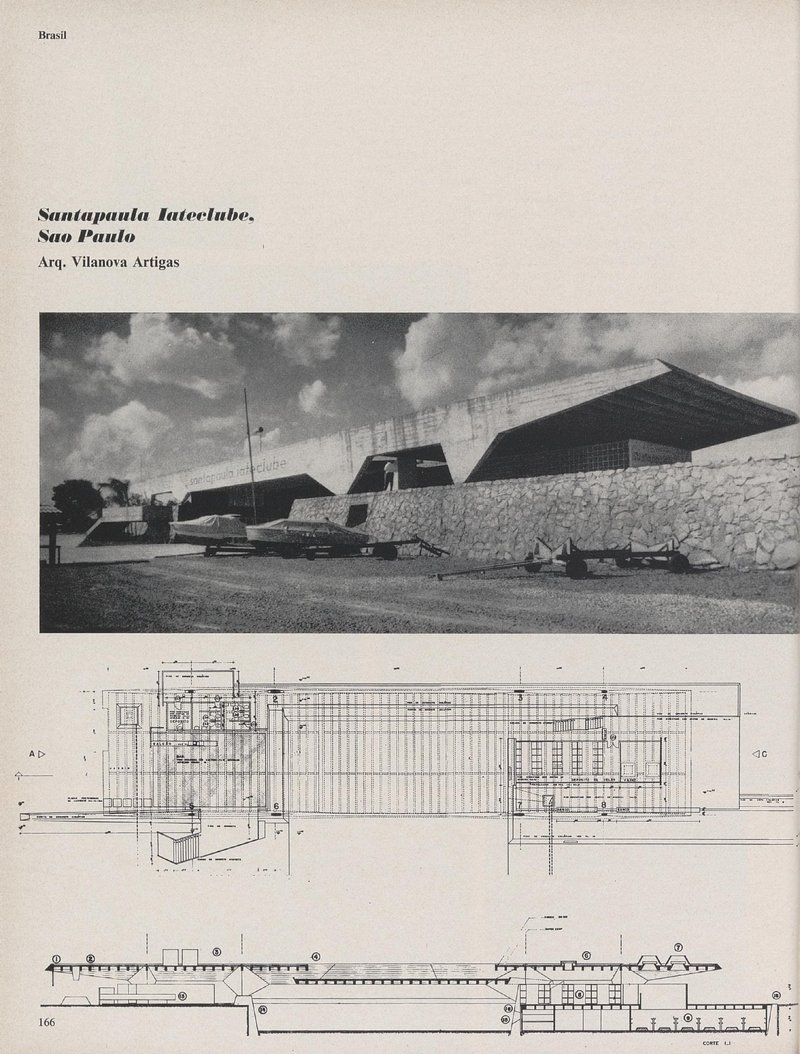 Santapaula Iateclub, Sao Paulo, Brasil | Vilanova Artigas