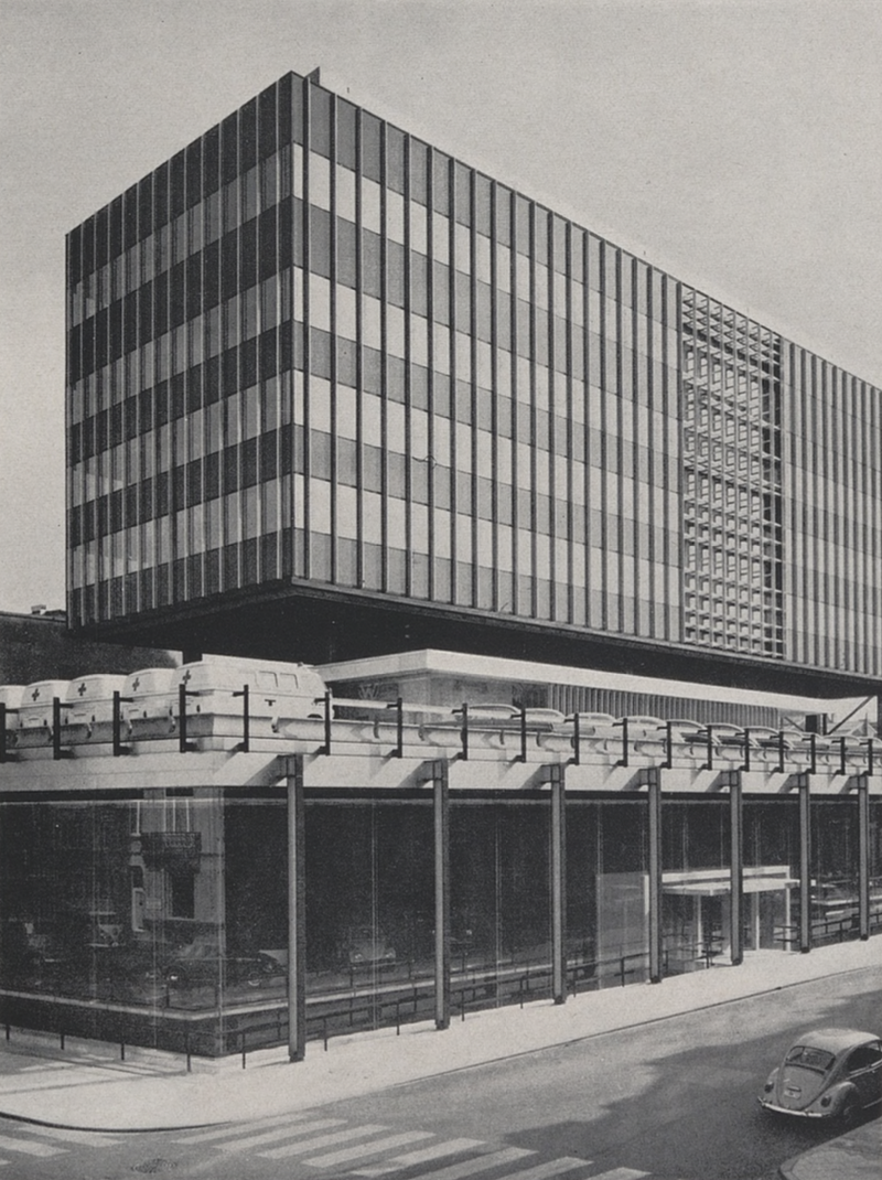 Nouveau complexe commercial et administratif des anciens établissements d’Itéren Frères S.A. à Bruxelles | DPLG René Stapels