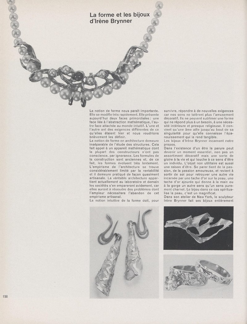 La forme et les bijoux d'Irène Brynner | Léon Prébandier