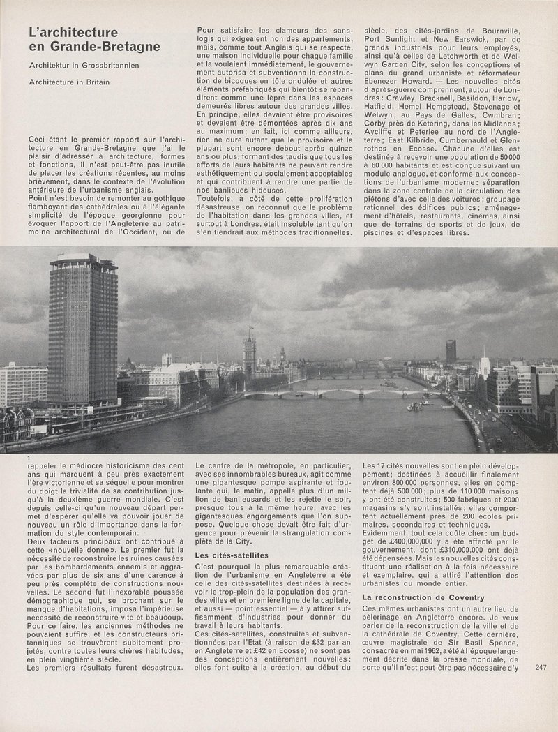 Lettre de Grande-Bretagne | René Elvin