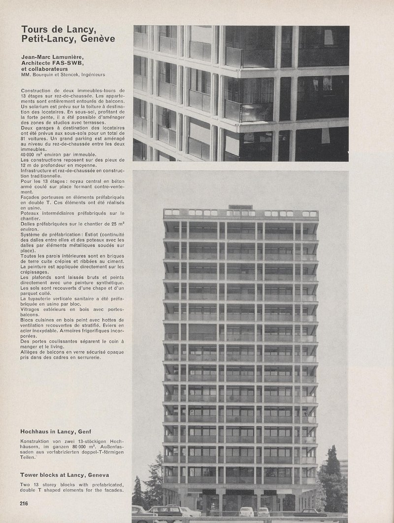 Tours de Lancy, Petit-Lancy, Genève | Jean-Marc Lamunière