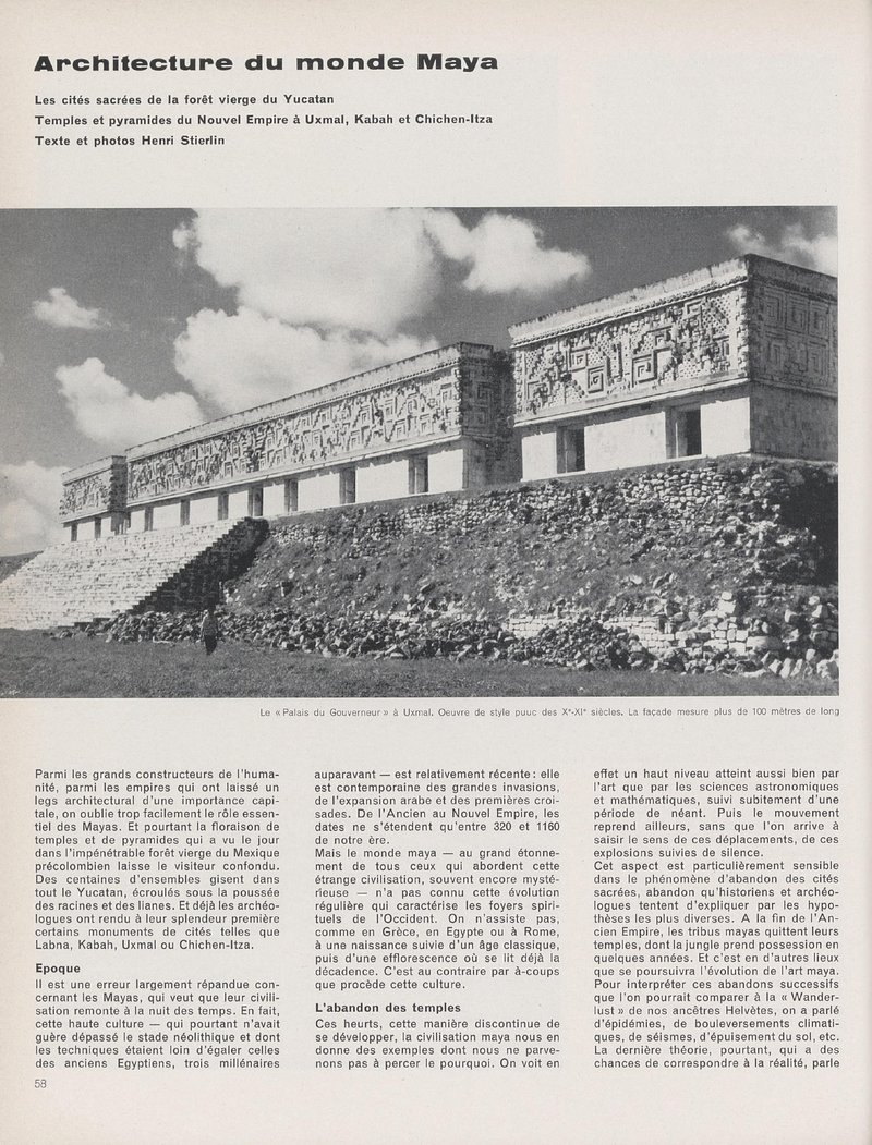 Architecture du monde Maya | Henri Stierlin