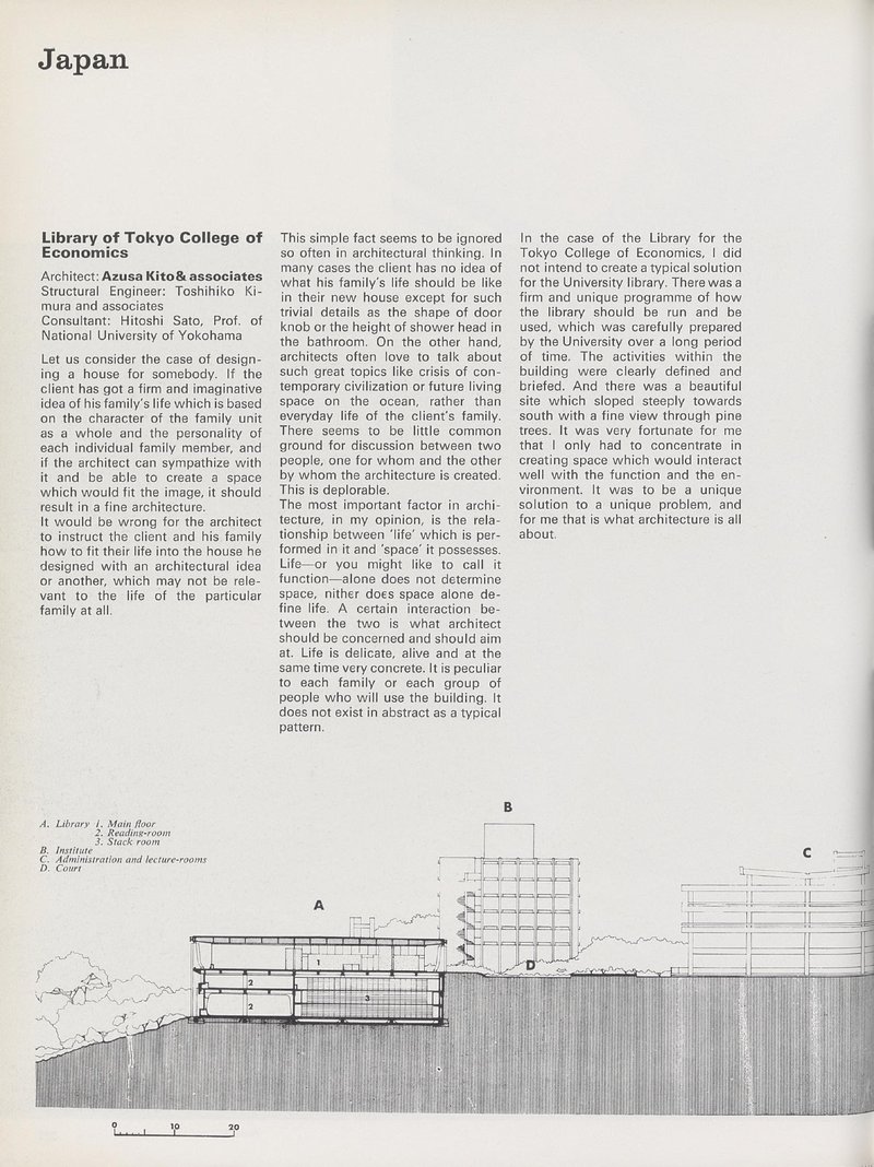 Library of Tokyo College of Economics, Japan | Azusa Kito & associates