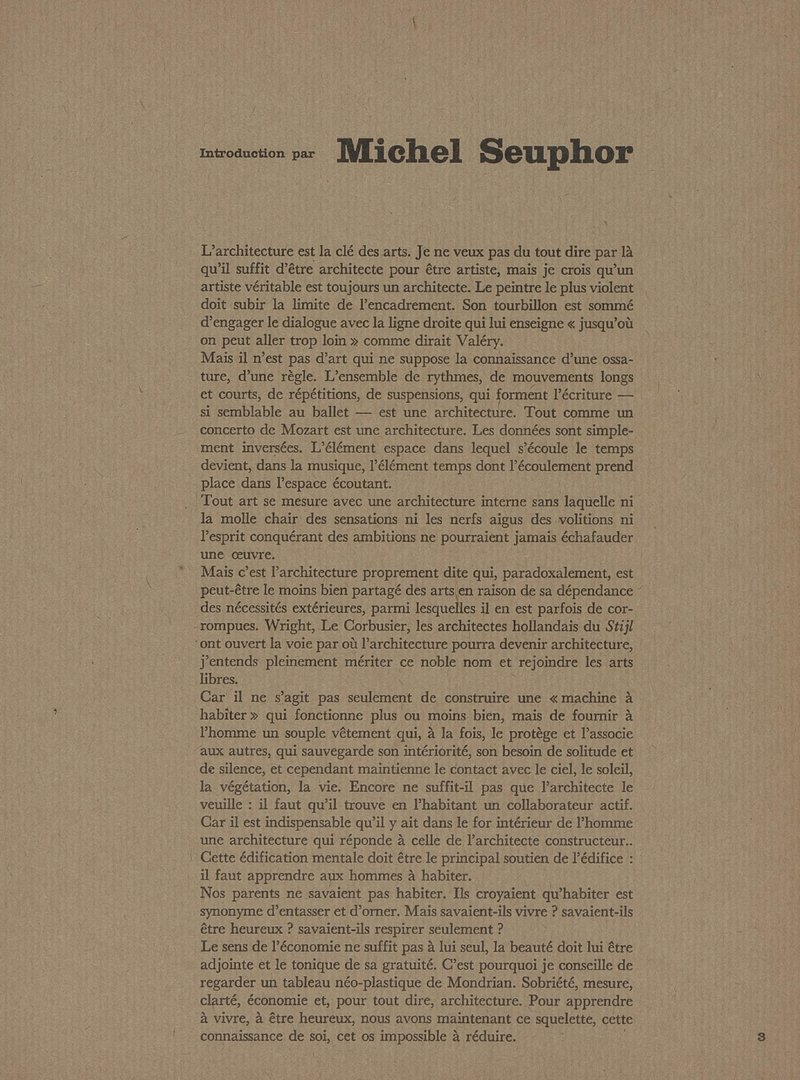 Introduction | Michel Seuphor