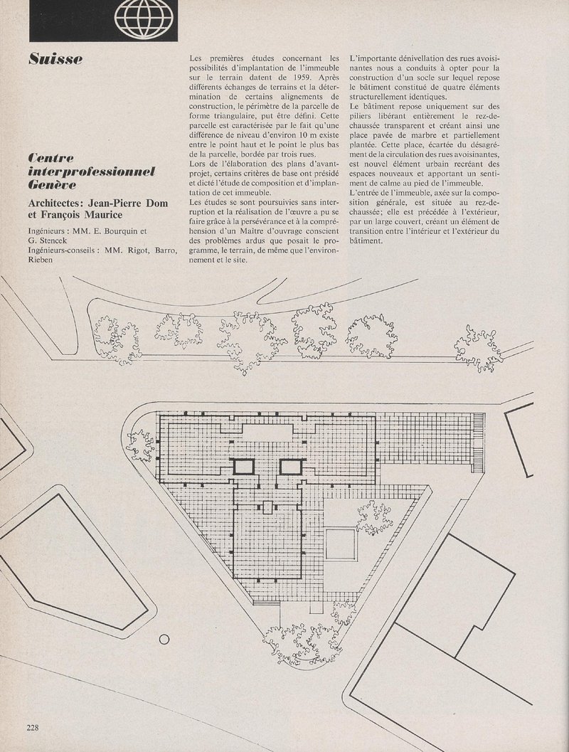 Centre interprofessionnel, Genève | Jean-Pierre Dom, François Maurice